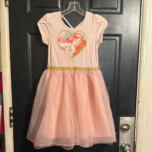 Pink Disney Princess Dress with Gold Accents